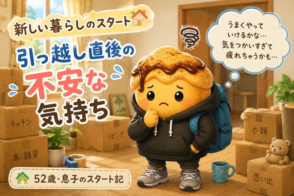同居を決める前の不安な気持ちを表すイラスト