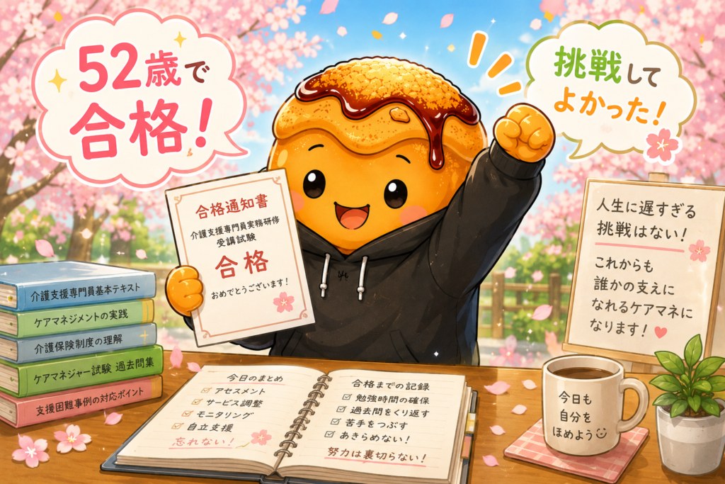 きついけれど深い、ケアマネジャーの仕事を表すイメージイラスト